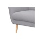 Canapé en tissu luxe 2 places, TRENDY gris clair Canapé en tissu luxe 2 places, TRENDY gris clair