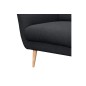 Canapé en tissu luxe 3 places, TRENDY noir (gris très sombre) Canapé en tissu luxe 3 places, TRENDY noir (gris très sombre)