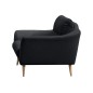 Canapé en tissu luxe 3 places, TRENDY noir (gris très sombre) Canapé en tissu luxe 3 places, TRENDY noir (gris très sombre)