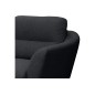 Canapé en tissu luxe 2 places, TRENDY noir (gris très sombre) Canapé en tissu luxe 2 places, TRENDY noir (gris très sombre)