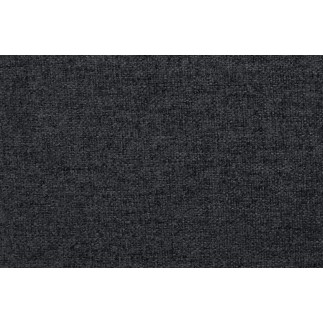 Canapé en tissu luxe 2 places, TRENDY noir (gris très sombre)