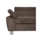 Canapé d'angle en velours luxe 5 places LUGO chocolat, angle droit, Chocolat clair Canapé d'angle en velours luxe 5 places LUGO chocolat, angle droit, Chocolat clair