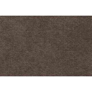 - Canapé d'angle en velours luxe 5 places LUGO chocolat, angle gauche