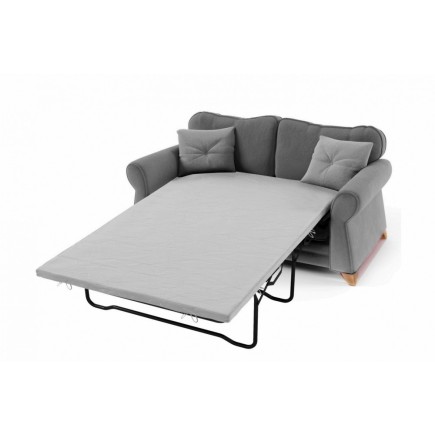 Canapé 2 places convertible en tissu de qualité TOMY, vert
