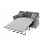 Canapé 2 places convertible en tissu de qualité TOMY, vert
