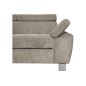 Canapé d'angle en velours luxe 5 places LUGO beige, angle gauche Canapé d'angle en velours luxe 5 places LUGO beige, angle gauche