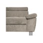 Canapé d'angle en velours luxe 5 places LUGO beige, angle gauche Canapé d'angle en velours luxe 5 places LUGO beige, angle gauche