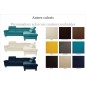 Canapé d'angle en velours luxe 5 places LUGO couleur personnalisée, angle droit Canapé d'angle en velours luxe 5 places LUGO couleur personnalisée, angle droit
