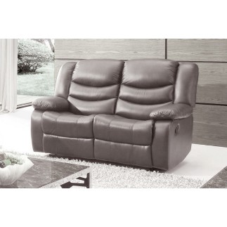 Ensemble Canapé 3 places relaxation cuir italien relaxis + Canapé 2 places relaxation cuir italien relaxis effet balancier pour