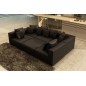 Canapé modulable COMBINO CUIR PRESTIGE LUXE, NOIR, 8 places