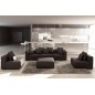 Canapé modulable COMBINO CUIR PRESTIGE LUXE, NOIR, 8 places