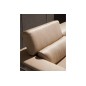 Ensemble de 2 canapés 3 places en cuir italien buffle LUXY, beige