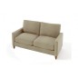 Canapé 2 places en tissu de qualité SWEDEN, beige