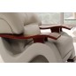 Ensemble composé d'un canapé 2 places et d'un fauteuil en cuir luxe haut de gamme, TENTATION. Gris clair