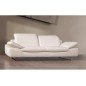 Solde de la commande: Canapé 3 places en cuir supérieur luxe haut de gamme italien torino, blanc, total de la commande: 1388 eur