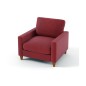 Fauteuil 1 place en tissu de qualité SWEDEN, fuschia