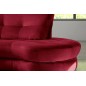 Canapé en velours luxe 5/6 places BRENNER bordeaux, côté accoudoir gauche Canapé en velours luxe 5/6 places BRENNER bordeaux, côté accoudoir gauche