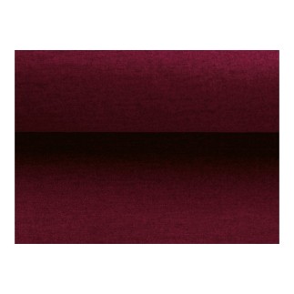 Canapé en velours luxe 5/6 places BRENNER bordeaux, côté accoudoir gauche