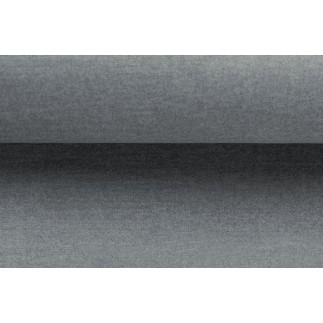 Canapé en velours luxe 5/6 places BRENNER gris clair, côté accoudoir gauche