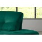 Canapé en velours luxe 5/6 places BRENNER vert foncé, côté accoudoir gauche Canapé en velours luxe 5/6 places BRENNER vert foncé, côté accoudoir gauche