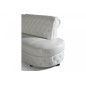 Canapé d'angle en cuir italien 6 places CHESTON, blanc