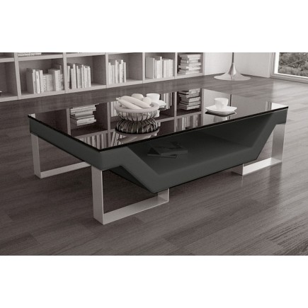 Table basse ELINI design Gris foncé. Exceptionnel modèle aux lignes tendances