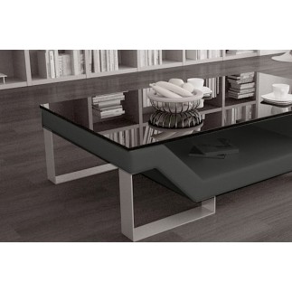 Table basse ELINI design Gris foncé. Exceptionnel modèle aux lignes tendances