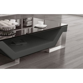 Table basse ELINI design Gris foncé. Exceptionnel modèle aux lignes tendances