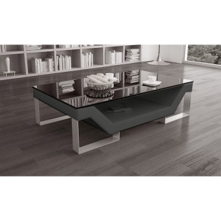 Table basse ELINI design Gris foncé. Exceptionnel modèle aux lignes tendances
