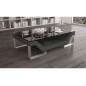 Table basse ELINI design Gris foncé. Exceptionnel modèle aux lignes tendances