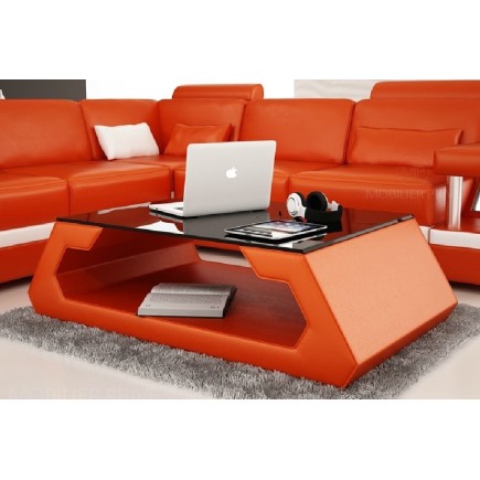 Table basse design ALMA, orange