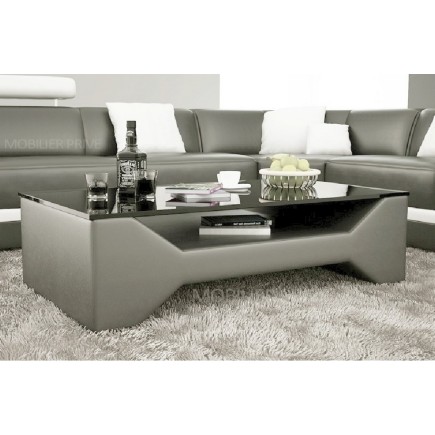 Table basse design LINA, gris foncé
