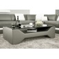 Table basse design LINA, gris foncé