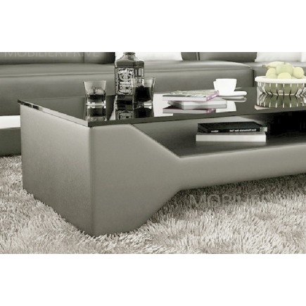 Table basse design LINA, gris foncé