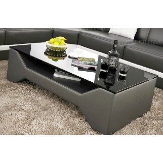 Table basse design LINA, gris foncé