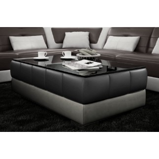 Table basse design ZEINA, Noir et gris foncé