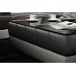 Table basse design ZEINA, Noir et gris foncé