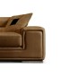 Canapé GENEVA 3 places en cuir luxe italien vachette, marron
