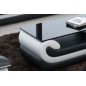 Superbe table basse CANDIDE, noir et blanc, 120x70x42 cm