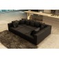Canapé modulable COMBINO CUIR PRESTIGE LUXE, NOIR, 6 places
