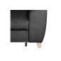 Canapé d'angle convertible en velours luxe 5 places, ASTERIA gris foncé, angle gauche
