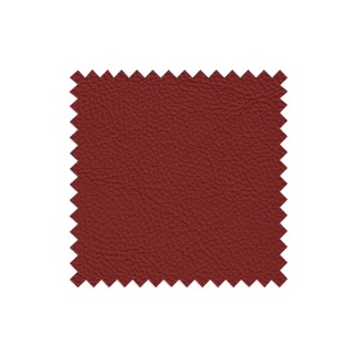 Canapé taille 2 places en 100% tout cuir épais de luxe italien, PERLA, rouge foncé