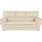 Canapé 3 places en 100% tout cuir italien vachette OSATIS, couleur beige