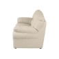 Canapé 3 places en 100% tout cuir italien vachette OSATIS, couleur beige