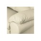 Canapé 3 places en 100% tout cuir italien vachette OSATIS, couleur beige