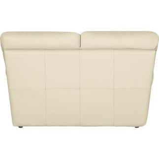 Canapé 2 places en 100% tout cuir italien vachette OSATIS, couleur beige