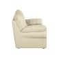 Canapé 2 places en 100% tout cuir italien vachette OSATIS, couleur beige