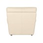 Fauteuil 1 place en 100% tout cuir italien vachette OSATIS, couleur beige
