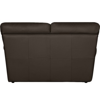 Canapé 2 places en 100% tout cuir italien vachette OSATIS, couleur chocolat