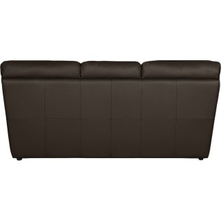 Canapé 3 places en 100% tout cuir italien vachette OSATIS, couleur cchocolat
